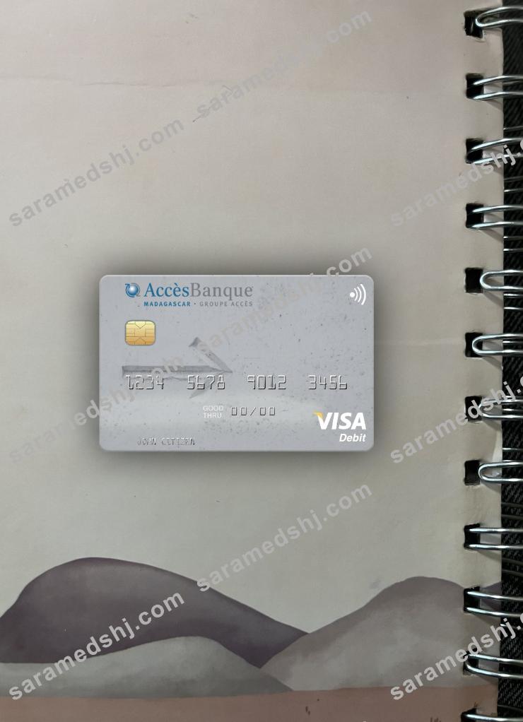 Madagascar AccèsBanque visa debit card photolook front